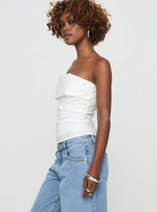 Xandria Strapless Top White