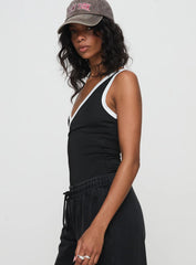 Fiorah Bodysuit Black / White