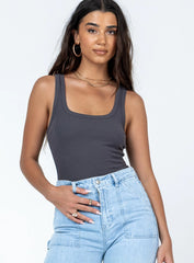 Camellia Bodysuit Slate Grey