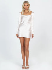 Star Power Mini Dress Champagne Tall