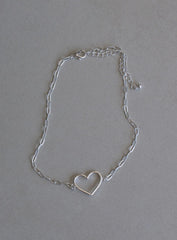 Burley Heart Choker Silver Eco