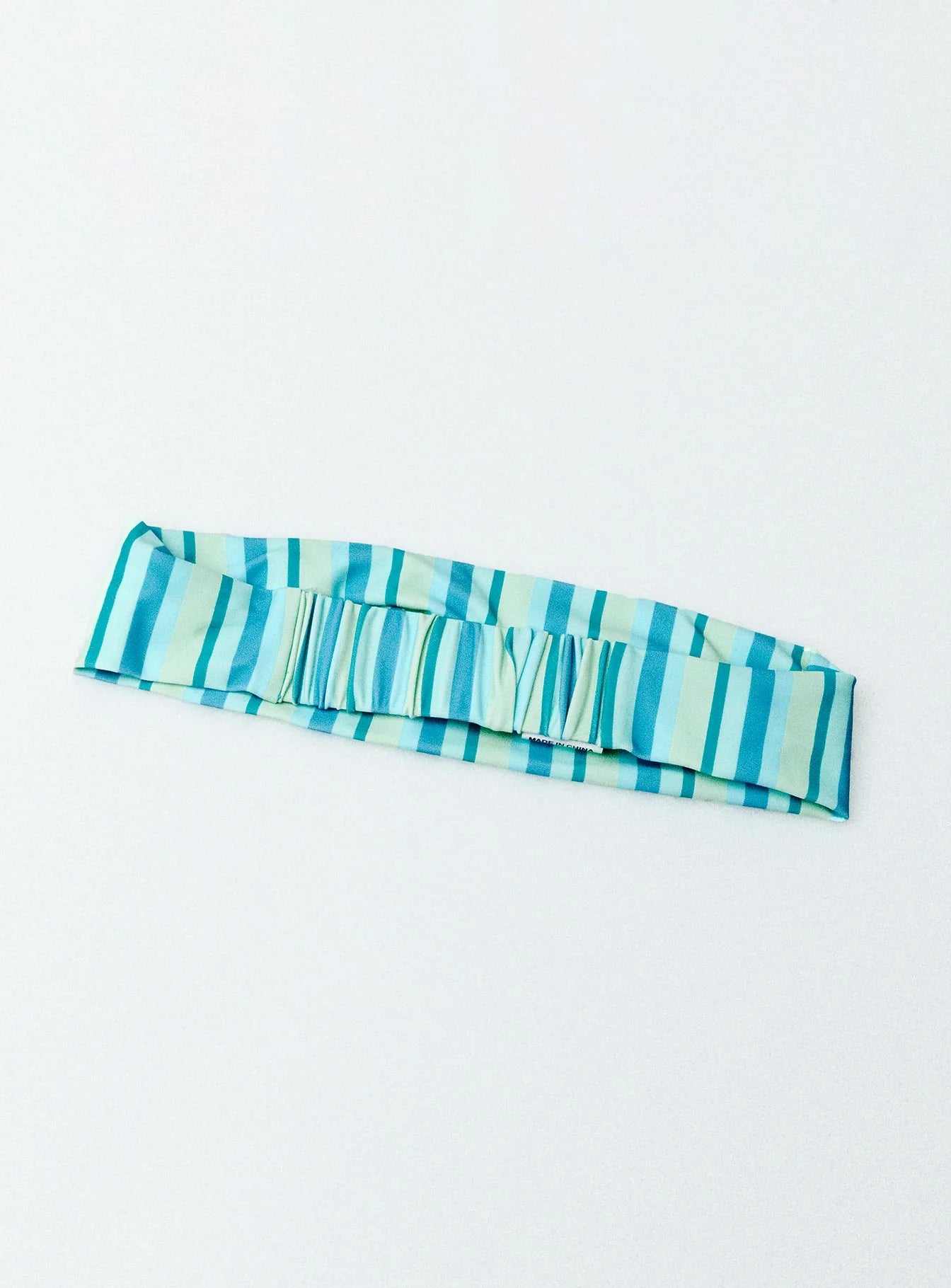 Aquamarine Headband Blue Stripe