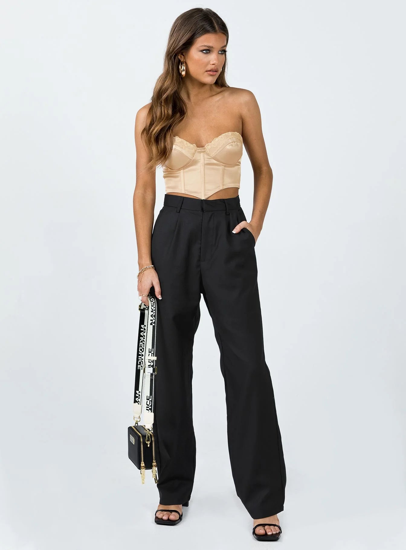 Altona Strapless Top Beige