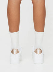 Windsor Smith Recharge Sneakers White / Rose Gold Reptile