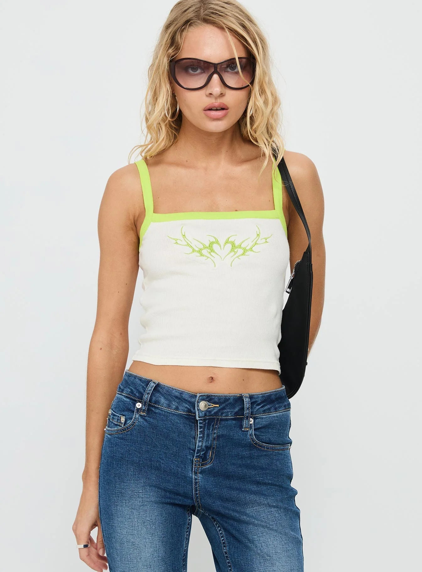 Heatrstruck Graphic Tank Top White