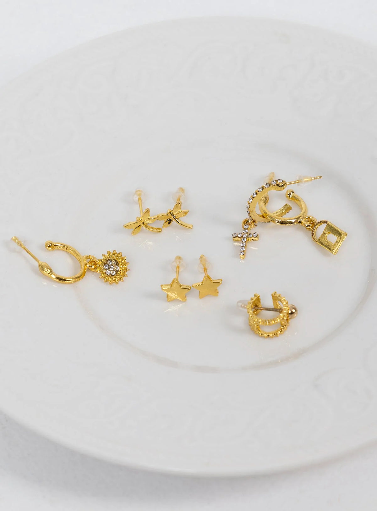Guess Who Earring Pack Gold