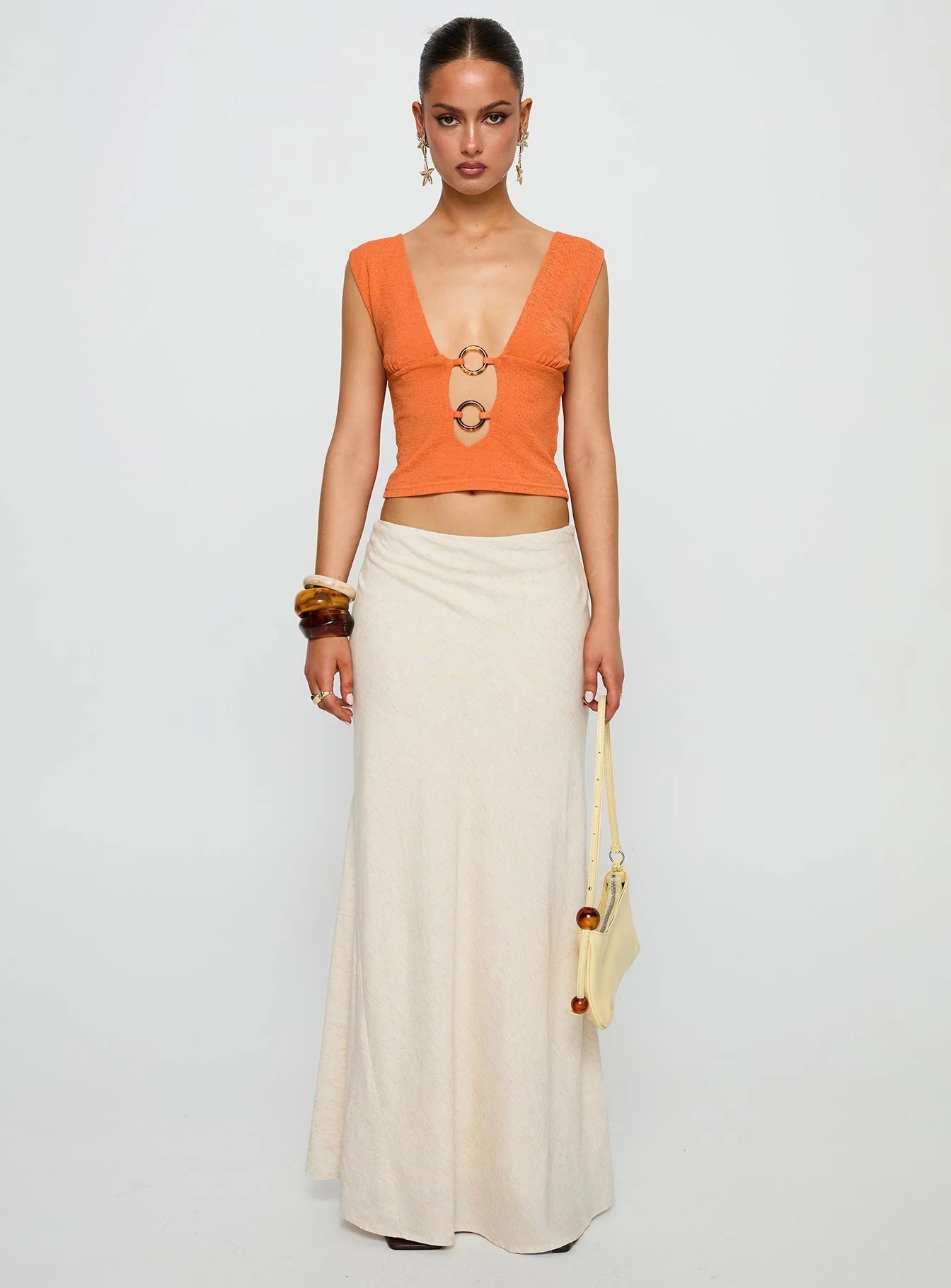 Steward Top Orange