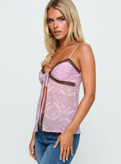 Sacrifices Tie Detail Top Multi Floral