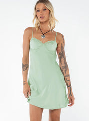 Moniz Mini Dress Sage Tall