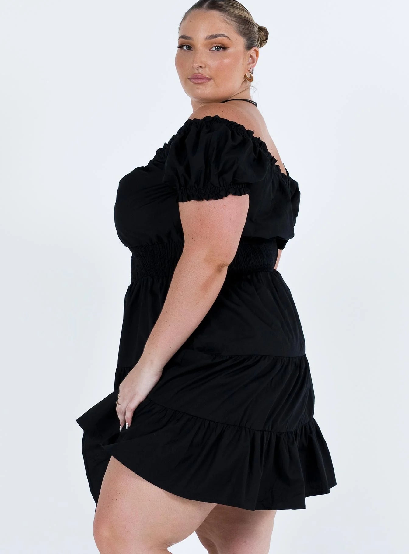 Daniela Mini Dress Black Curve