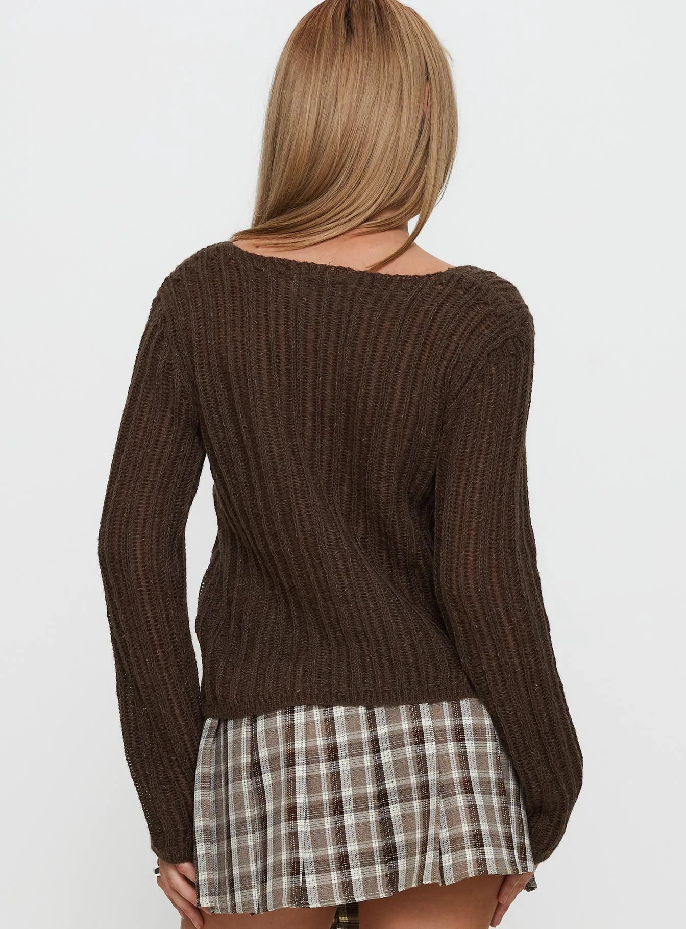 Lenker Knit Sweater Brown