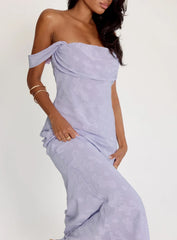 Azura Off The Shoulder Maxi Dress Lilac