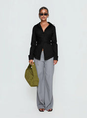 Shapeshifter Twist Long Sleeve Shirt Black