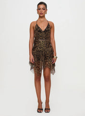 Sabetha Mini Dress Leopard