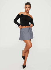 Simonetta Off The Shoulder Top Black