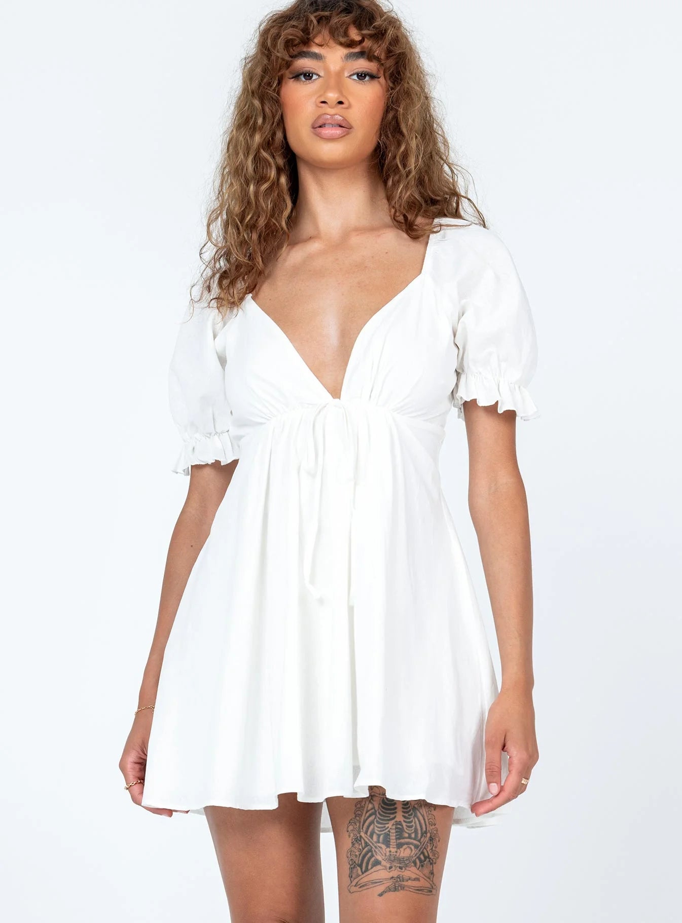 Blissful Mini Dress White