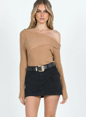Zakai Cargo Mini Skirt Black Denim