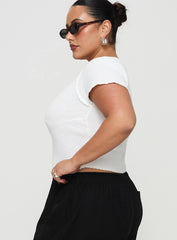 Maz Top White Curve