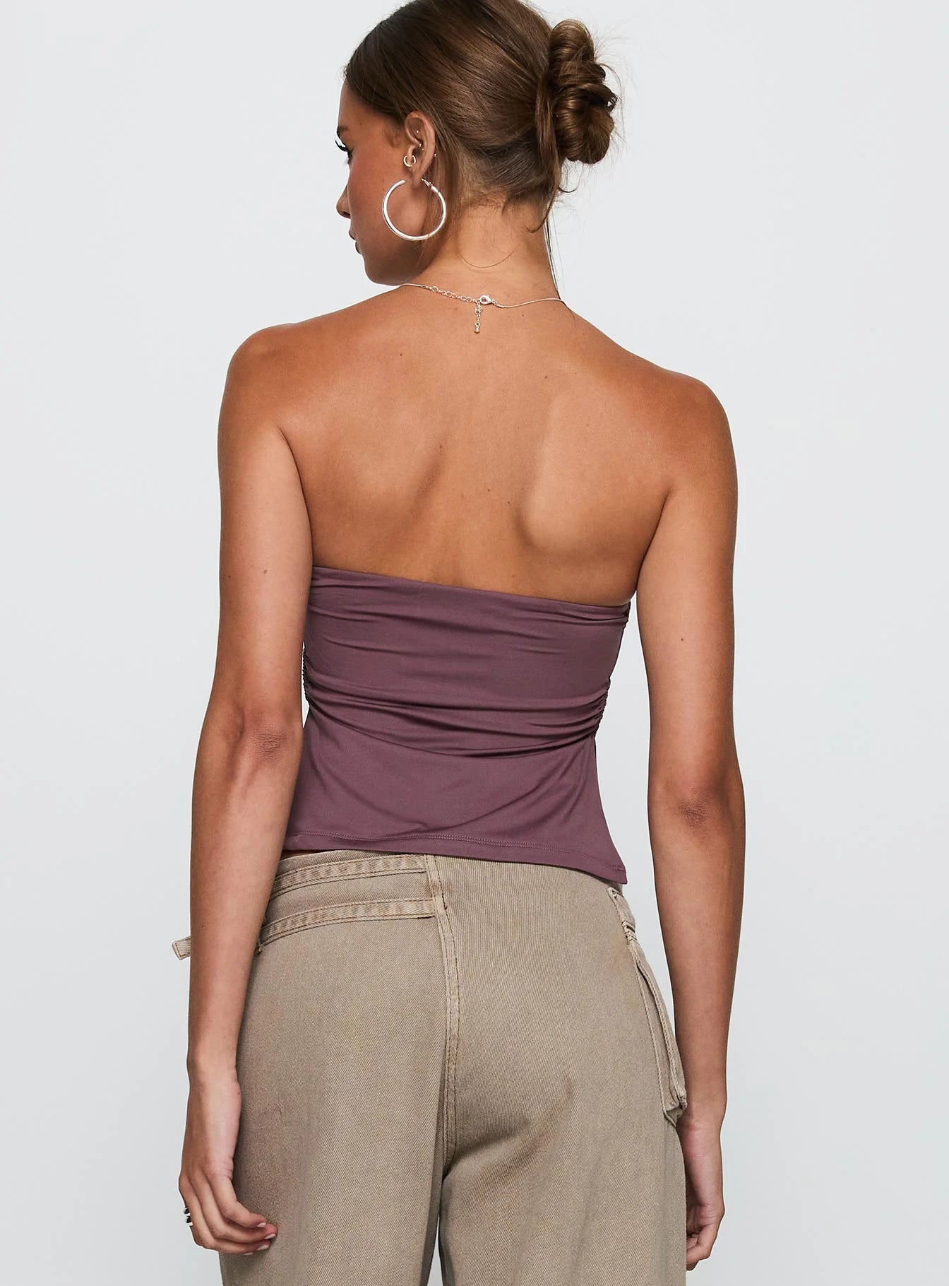 Round The World Strapless Purple