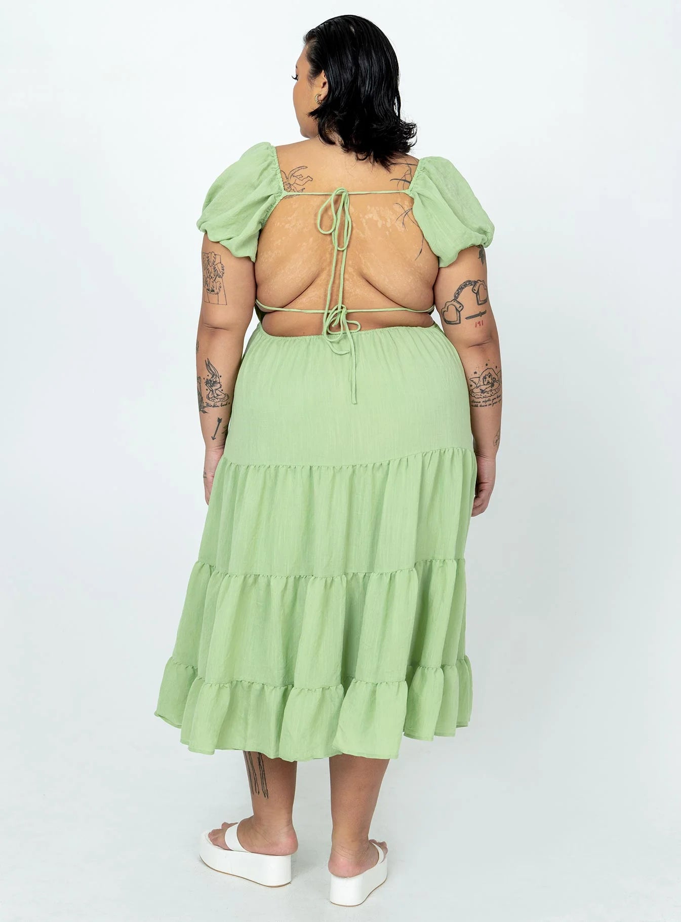 Danny Midi Dress Green Curve