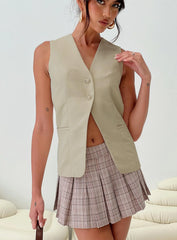Dovesie Vest Top Beige