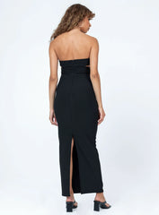 Nola Strapless Maxi Dress Black