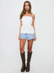 Rhubarb Lace Shorts Blue