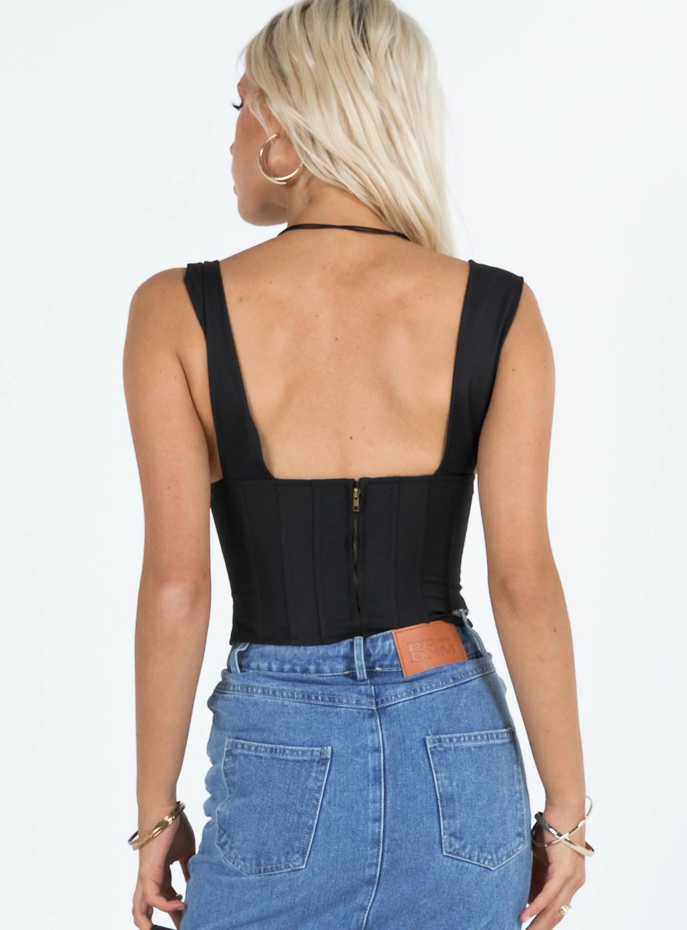 Hacienda Corset Top Black
