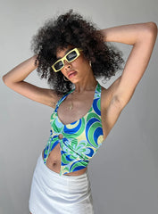 Kenia Top Green Floral