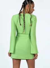 Denvers Long Sleeve Mini Dress Green