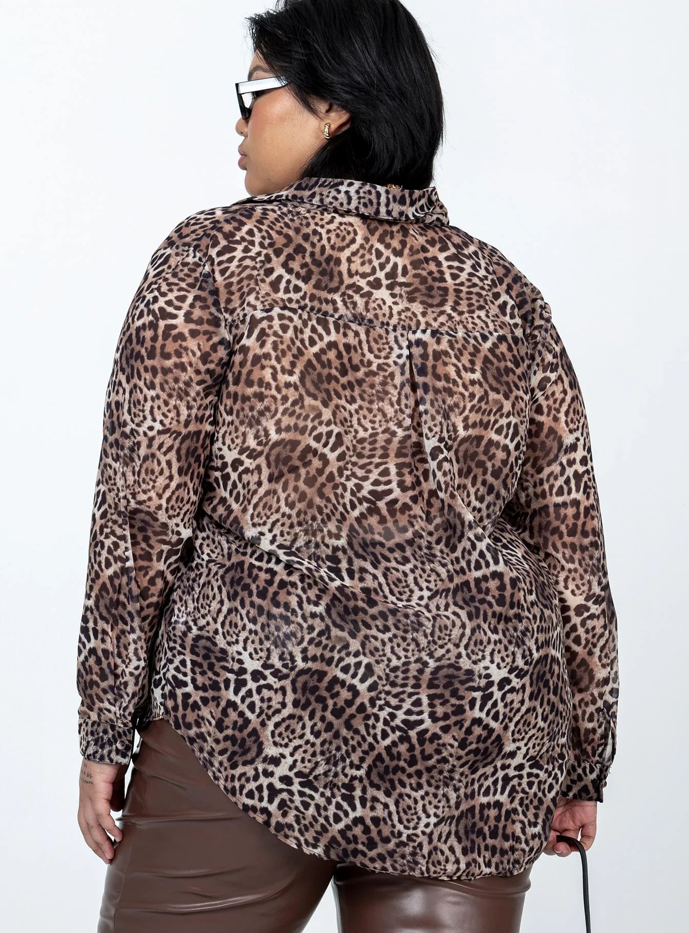 Hayden Shirt Leopard Curve
