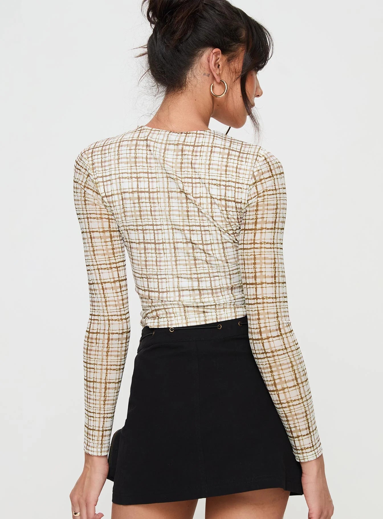 Blissie Long Sleeve Top Beige
