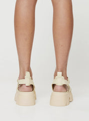 Alexis Cage Sandals Stone