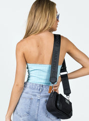 Jodye Strapless Top Blue