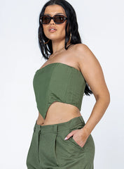 La Quinta Tube Top Khaki