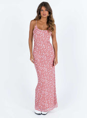 Knox Maxi Dress Pink Floral