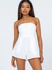 Gianna Romper White