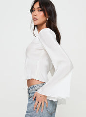 Collis Long Sleeve Top Cream