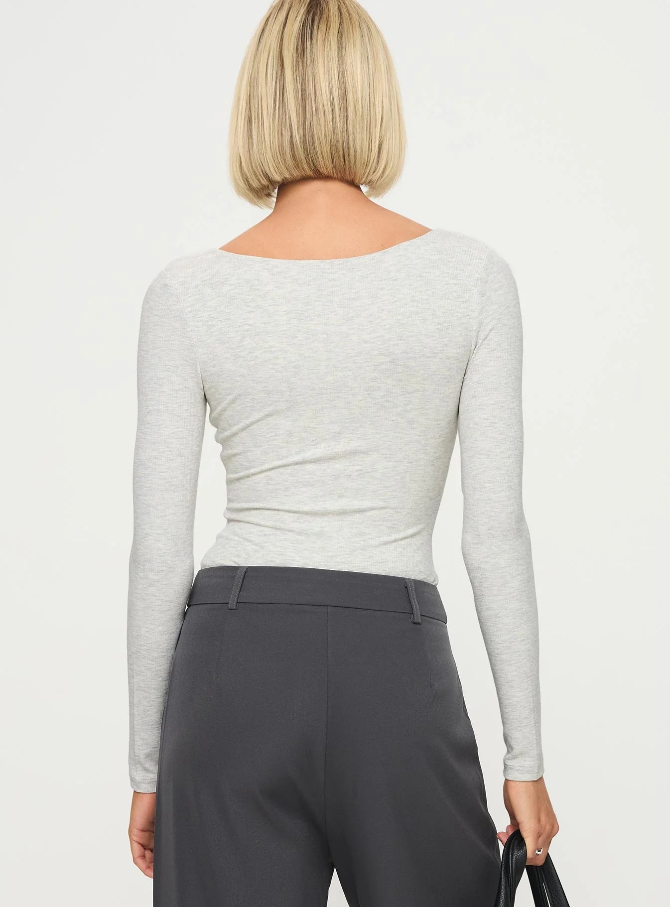 Greener Long Sleeve Bodysuit Grey