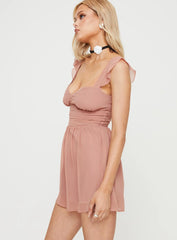 So Sweet Mini Dress Dusty Pink