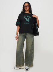 Miami 74 Top Black