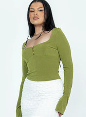 Kentia Long Sleeve Top Green