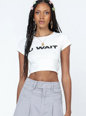 U Wait Tee White