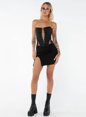 Bold Move Mini Skirt Black Tall