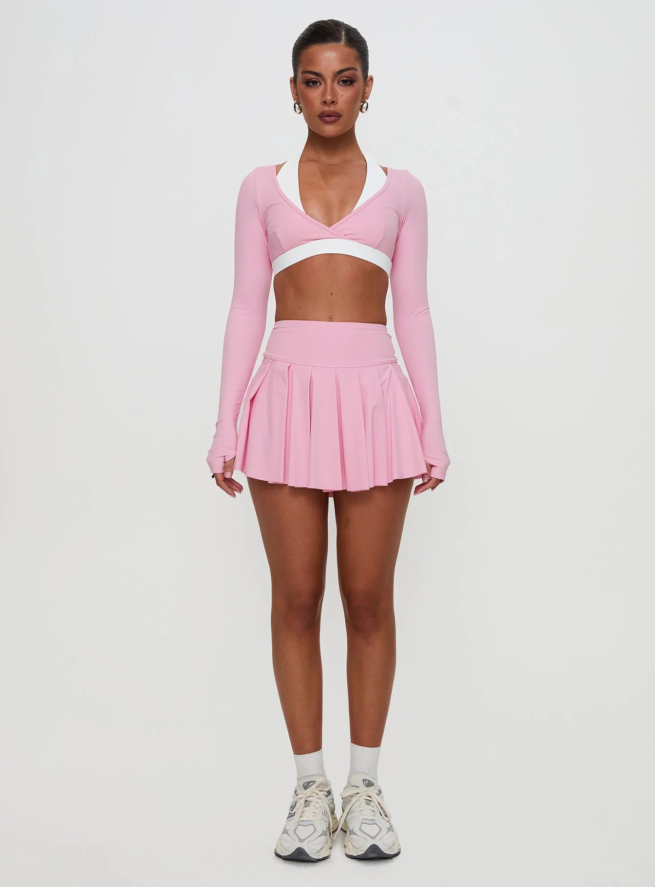 Vitality Long Sleeve Active Crop Pink