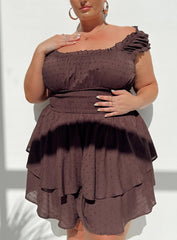 The Love Galore Romper Brown Curve