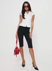 Arianwyn Short Sleeve Shirt White Petite