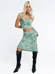 Devore Midi Skirt Multi
