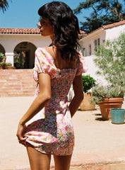 Nakita Mini Dress Pink Floral