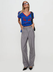 Expertise Low Rise Pleat Pant Grey